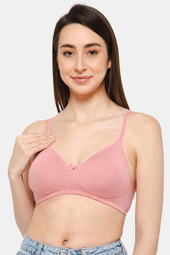 Buy Intimacy Double Layered Non Wired Medium Coverage T-Shirt Bra - Rose wood